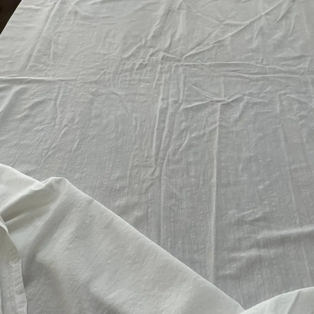 Pandatex Bamboo Cotton Blend Twin Fitted Sheet & Flat Sheet White